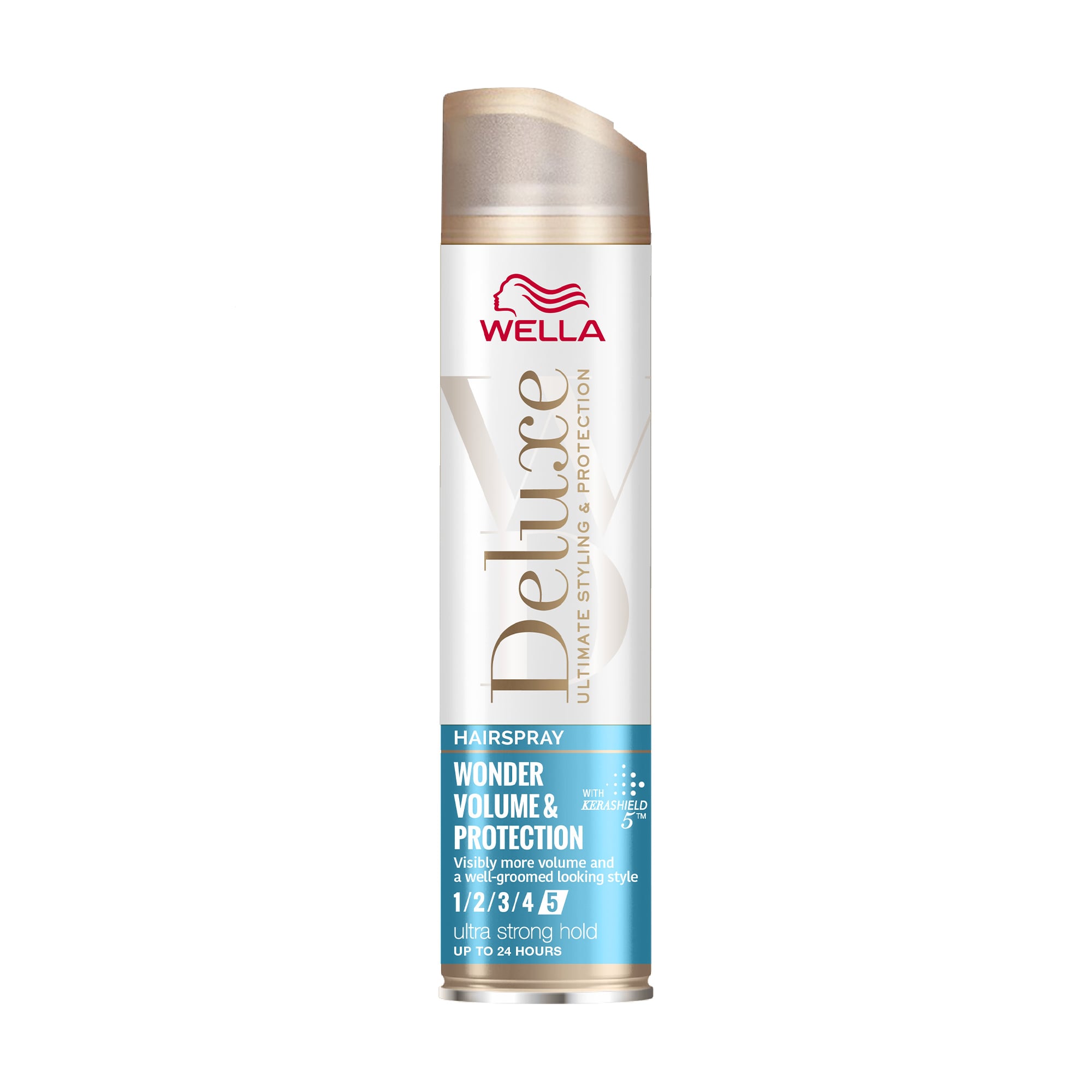 Лак для волосся WELLA Deluxe Wonder Volume &amp; Protection екстрасильна фіксація, 250 мл